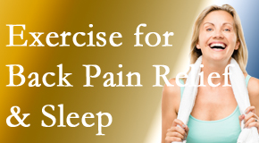 Cox Chiropractic Medicine Inc shares new research about the benefit of exercise for back pain relief and sleep. 