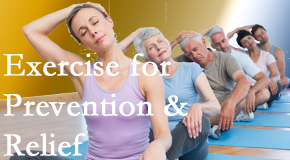 Cox Chiropractic Medicine Inc suggests exercise as a key part of the back pain and neck pain treatment plan for relief and prevention.