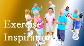 Cox Chiropractic Medicine Inc hopes to inspire exercise for back pain relief by listening carefully and encouraging patients to exercise with others.