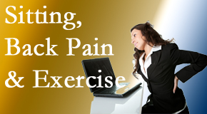 Cox Chiropractic Medicine Inc urges less sitting and more exercising to combat back pain and other pain issues.