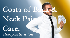 Cox Chiropractic Medicine Inc explains the various costs associated with back pain and neck pain care options, both surgical and non-surgical, pharmacological and non-drug. 