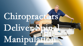 Cox Chiropractic Medicine Inc uses spinal manipulation on a daily basis as a representative of the chiropractic profession which is recognized as being the profession of spinal manipulation practitioners.