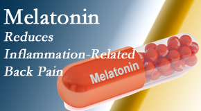 Cox Chiropractic Medicine Inc presents new findings that melatonin interrupts the inflammatory process in disc degeneration that causes back pain.