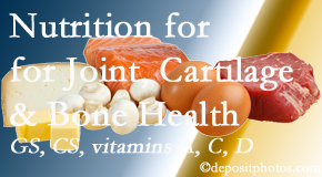 Cox Chiropractic Medicine Inc explains the benefits of vitamins A, C, and D as well as glucosamine and chondroitin sulfate for cartilage, joint and bone health. 
