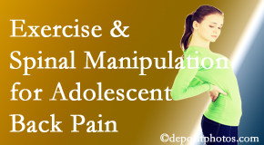 Cox Chiropractic Medicine Inc uses Fort Wayne chiropractic and exercise to help back pain in adolescents. 