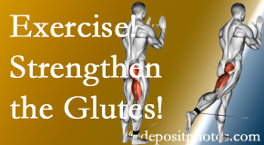 Fort Wayne chiropractic care at Cox Chiropractic Medicine Inc incorporates exercise to strengthen glutes.