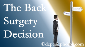 Fort Wayne back surgery for a disc herniation is an option to be carefully studied before a decision is made to proceed. 