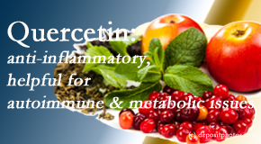 Cox Chiropractic Medicine Inc explains the benefits of quercetin for autoimmune, metabolic, and inflammatory diseases. 