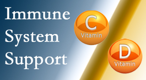 Cox Chiropractic Medicine Inc presents details about the benefits of vitamins C and D for the immune system to fight infection.
