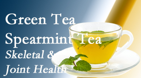 Cox Chiropractic Medicine Inc shares the benefits of green tea on skeletal health, a bonus for our Fort Wayne chiropractic patients.