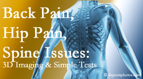 Cox Chiropractic Medicine Inc examines back pain patients for various issues like back pain and hip pain and other spine issues with imaging and clinical tests that influence a relieving chiropractic treatment plan.