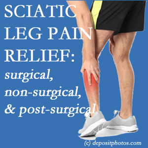 The Fort Wayne chiropractic relieving treatment for sciatic leg pain works non-surgically and post-surgically for many sufferers.