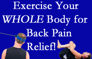 Fort Wayne chiropractic care includes exercise to help enhance back pain relief at Cox Chiropractic Medicine Inc.