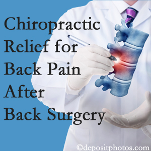 Cox Chiropractic Medicine Inc offers back pain relief to patients who have already undergone back surgery and still have pain.