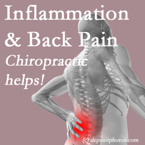 The Fort Wayne chiropractic care provides back pain-relieving treatment that is shown to reduce related inflammation as well.