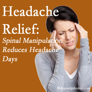 Fort Wayne chiropractic care at Cox Chiropractic Medicine Inc may reduce headache days each month.