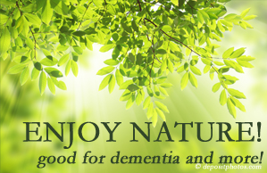Cox Chiropractic Medicine Inc encourages our chiropractic patients to enjoy some time in nature! Interacting with nature is good for young and old alike, inspires independence, pleasure, and for dementia sufferers quite possibly even memory-triggering.